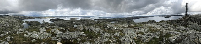 Panorama frå toppen av Undeknuten.