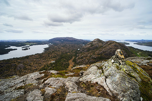 Utsikt fra Litlfjellet mot Eldsfjellet