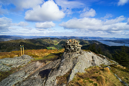 Utsikt fra toppen av Brakstadfjellet