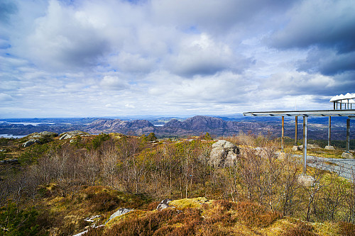 Utsikt fra Brakstadfjellet mot Gaustadfjellet