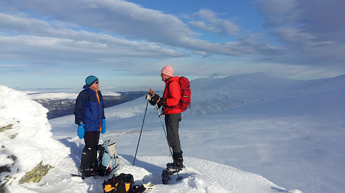 Fint å ha tid til prat og nyte det gode fjell liv :)