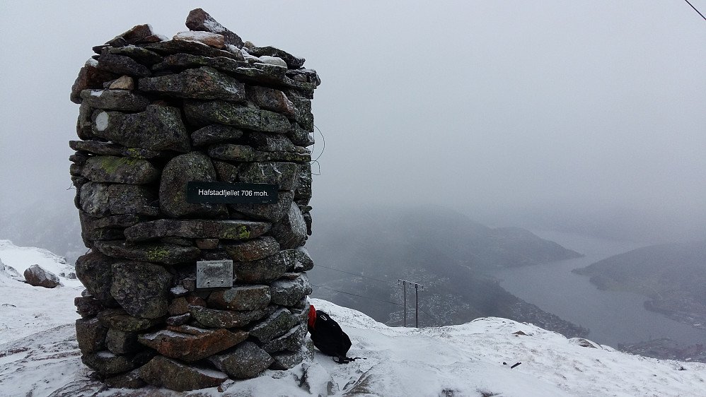 Rufsete på toppen av Hafstadfjellet i dag!