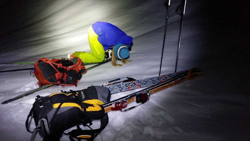 Stropping av ski....