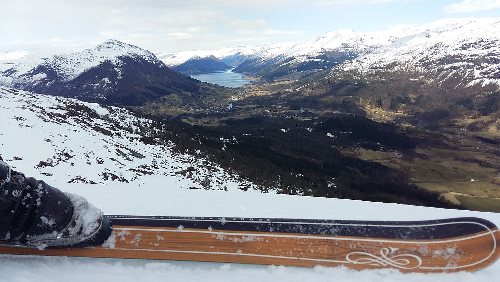 Fin slush å renne ned på til støylen....