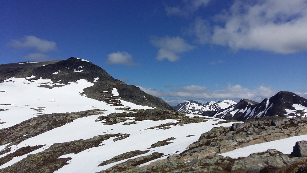 Fin slakk rygg opp til Jolgrøhornet 1253 moh