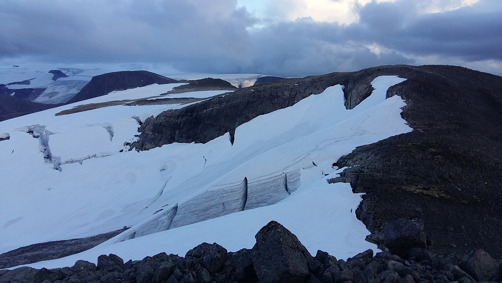 Ifrå Kvannefjellet nord 1712 tilbake mot Kvannefjellet sør 