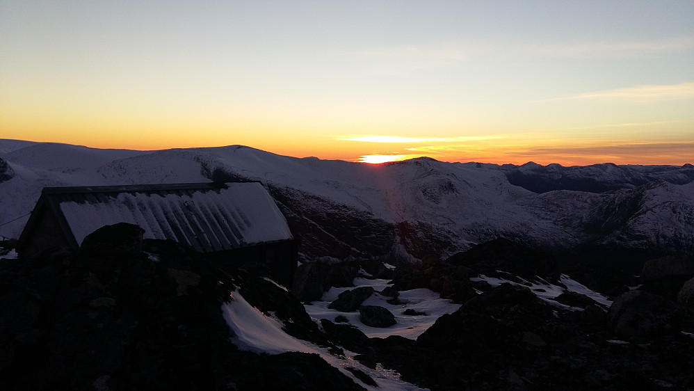 Nydelig solnedgang og ro...