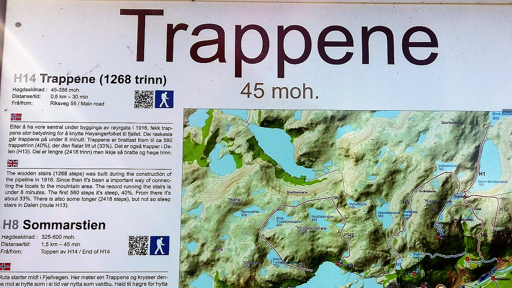 Neste runde var å teste desse trappene og tid. Dette er trappeløpet i Høyanger