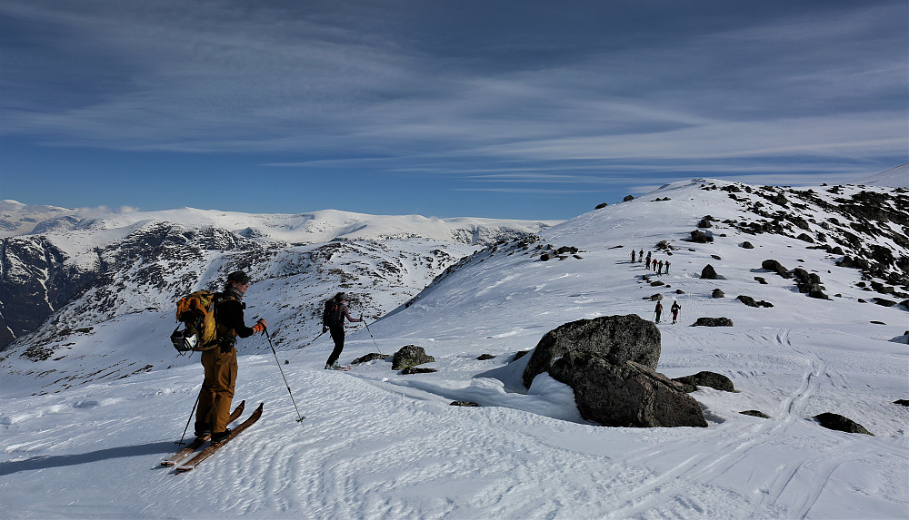 Ifrå Tverrfjellet/Salsegga og snart innpå Grovabreen