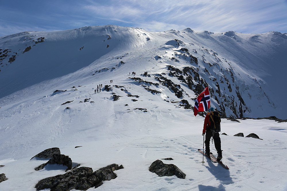 Ifrå Tverrfjellet/Salsegga og snart innpå Grovabreen