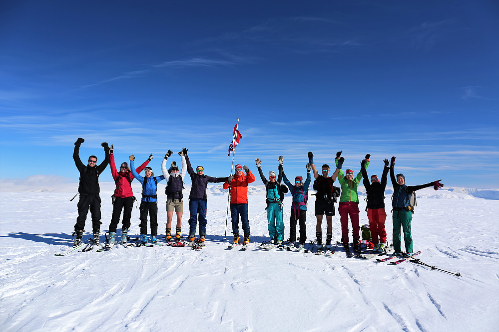 Ein fin gjeng til høgaste toppunktet på Grovabreen 1633 moh Jostedalsbreen, Jølster og Førde