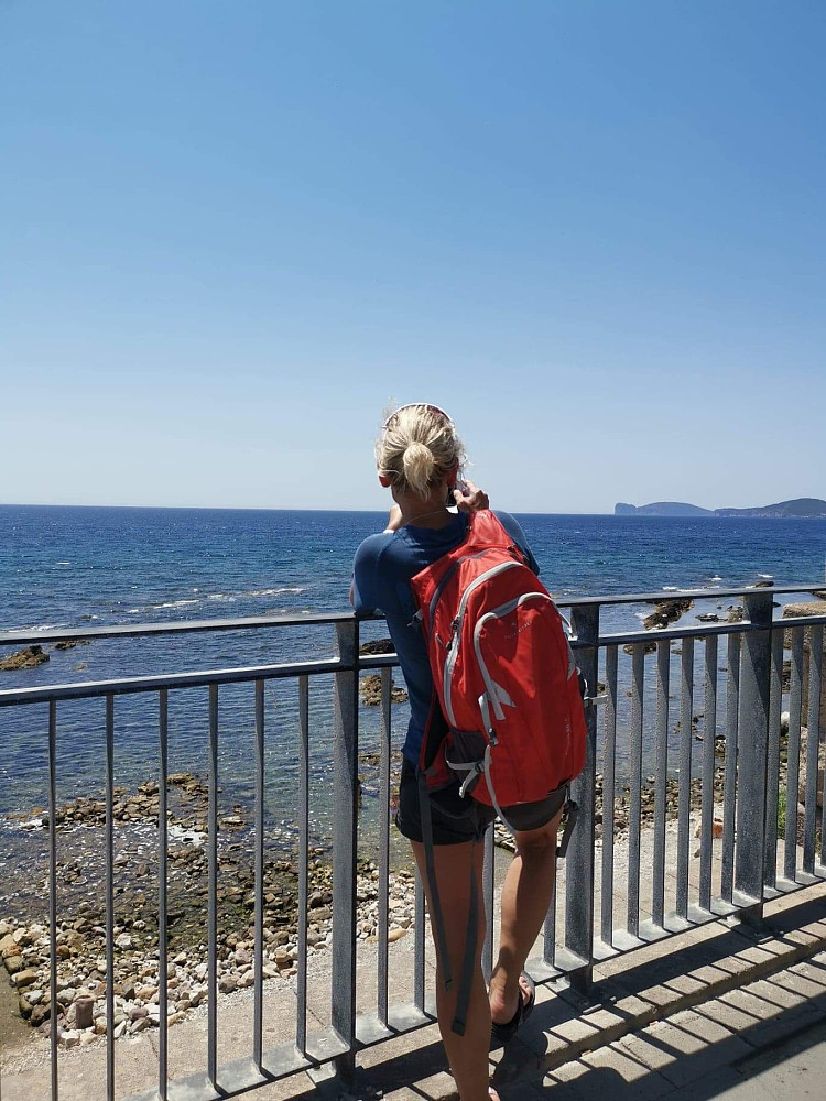 Fin start ifrå Alghero og flott syn til Capo Caccia. 