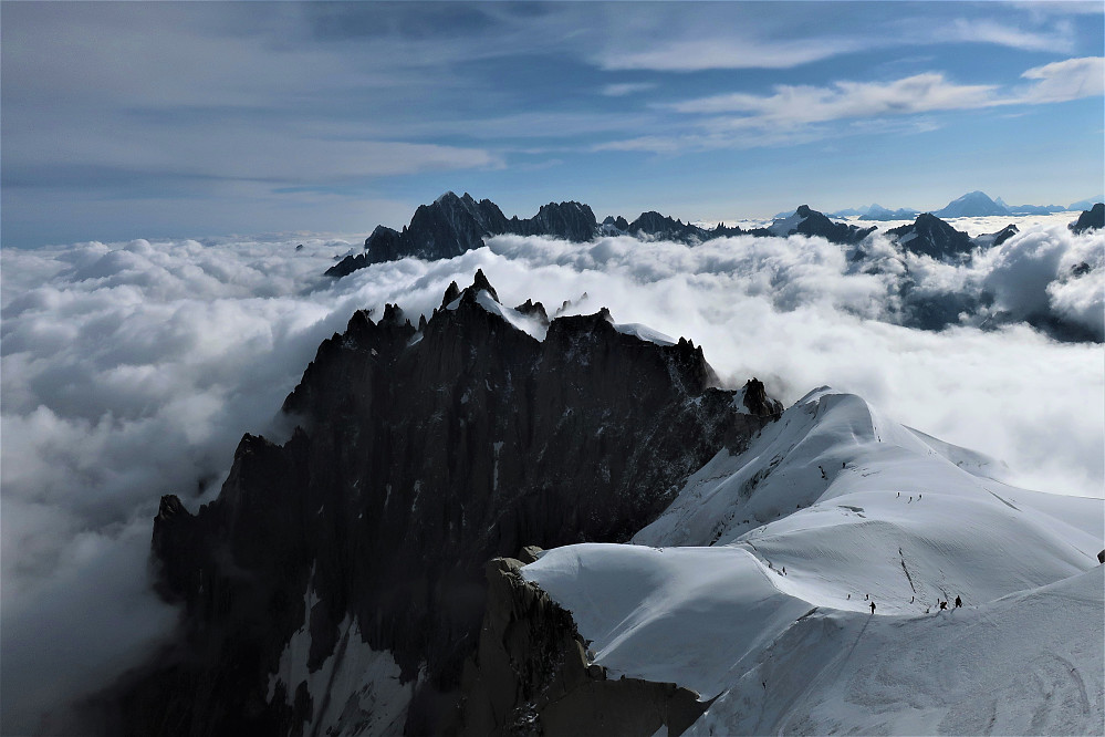 Nydelig alpeskue ifrå Aiguille du Midi <3 