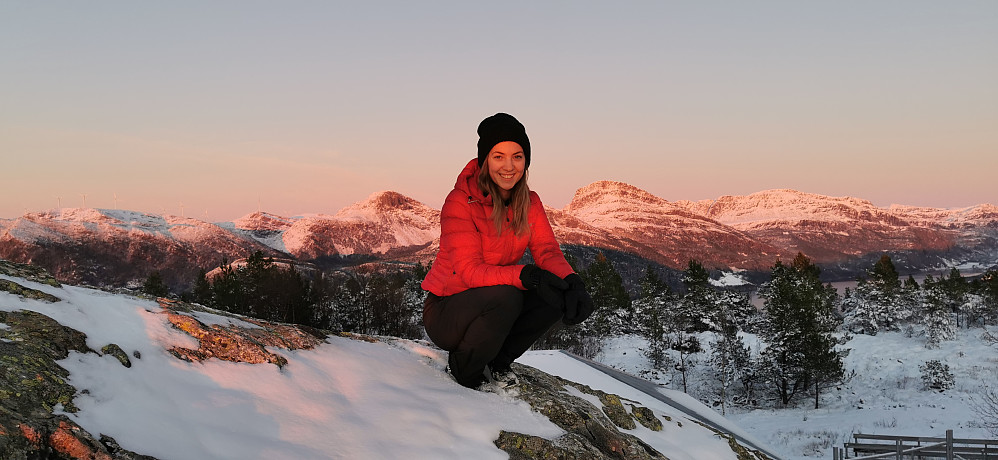 Vi rakk solnedgangen ifrå toppen! :) 
