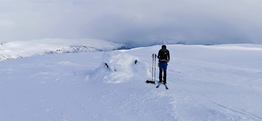 Ifrå siste topp på strålande tur Gruvefjellet 1520   