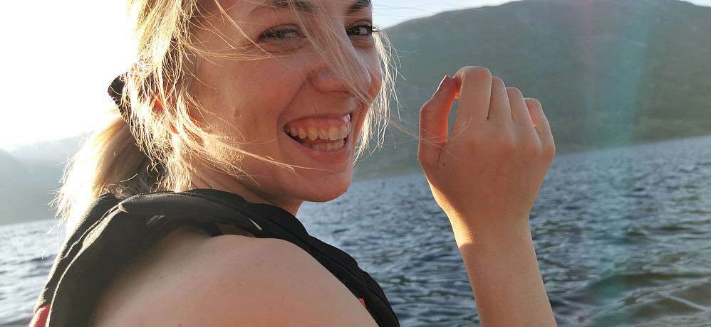 Fin avslutning på dagen med padletur ilag med Miriam