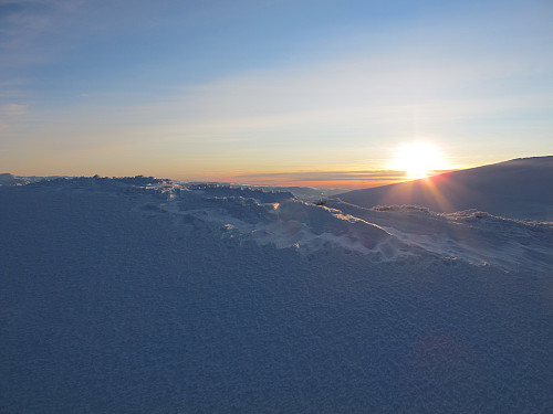 Solnedgang frå Sandfjellet 