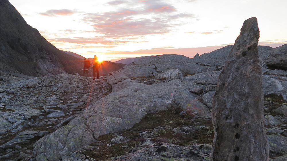 Solnedgang ved Romsdalshorn