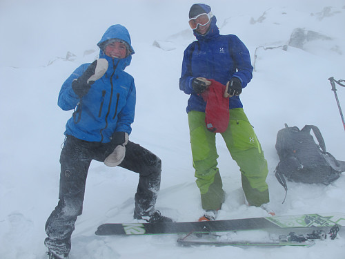 Friskt på Olahansfjellet 1215 moh idag