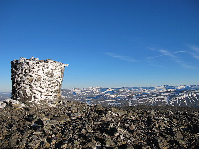 Frå Store Kvitingskjølen 2064 moh