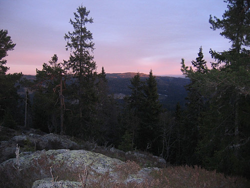 Utsikt i solnedgang
