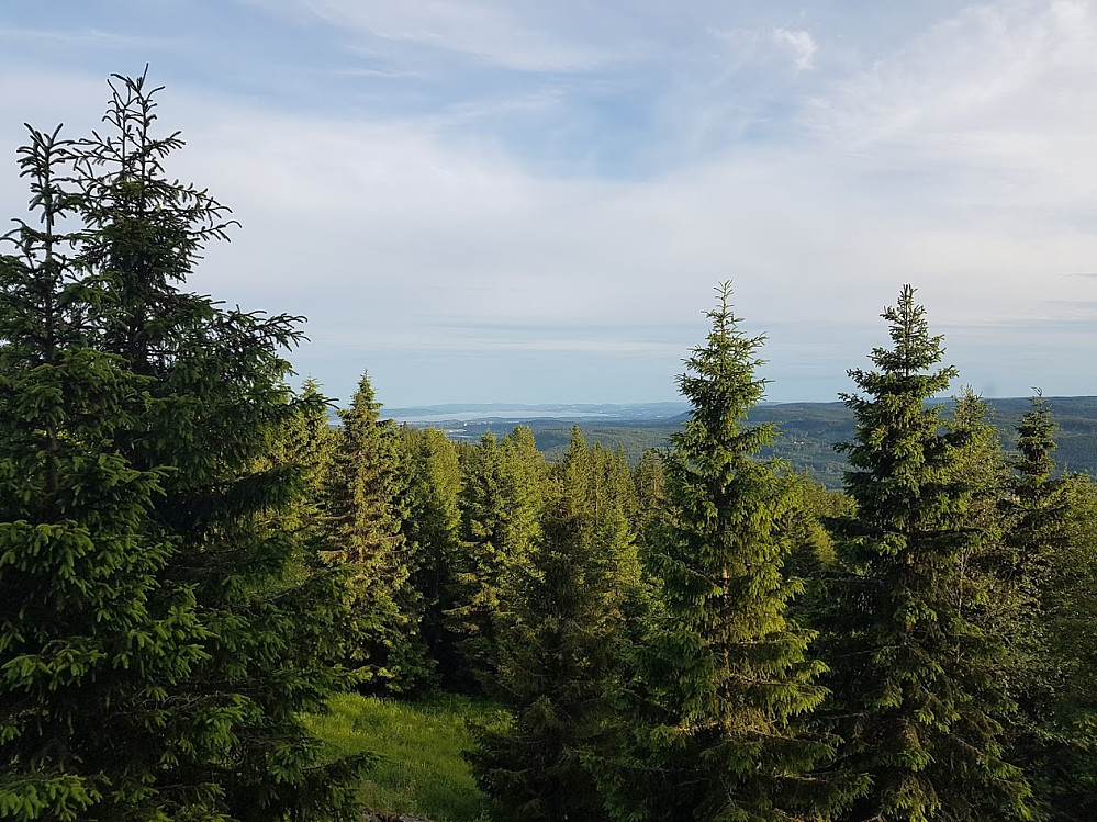 Utsikt fra Stubberudseterhøgda (kl 20:50)