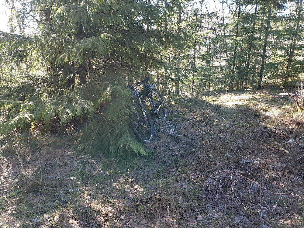 Sykkelparkering ved Skytterkollen