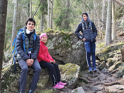 Tenåringene kanskje ikke veldig glad i å bli tatt bilde av, så bare å gripe sjansen