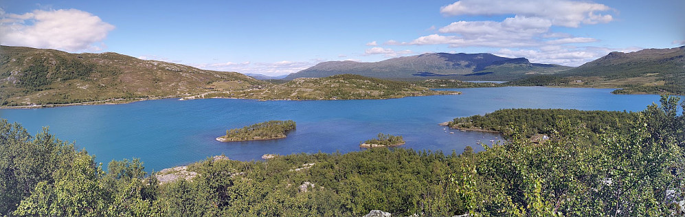 Panorama mot hytta