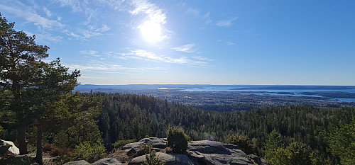 Blir aldri lei utsikten fra Nordre. Mot Oslo