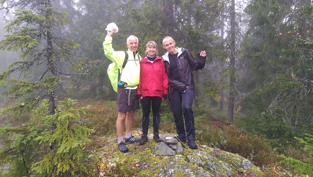 Sør på Vidvangshøgda i tåke