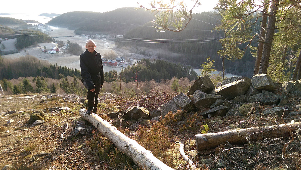 Kokleråsen utsikten på vei ned