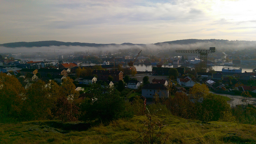 Utsikt over deler av Porsgrunn