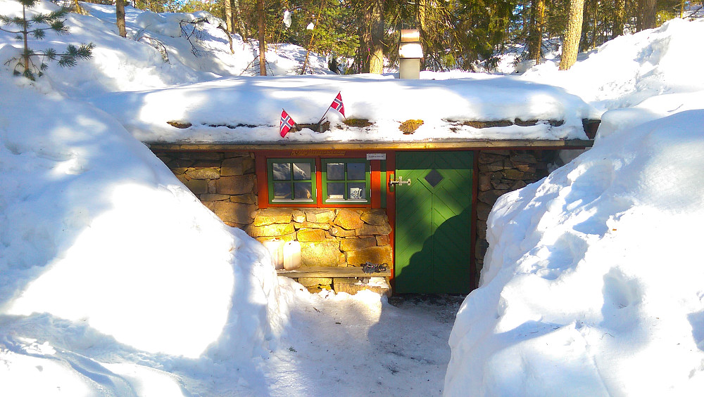 Mye snø ved Brynhilsbu