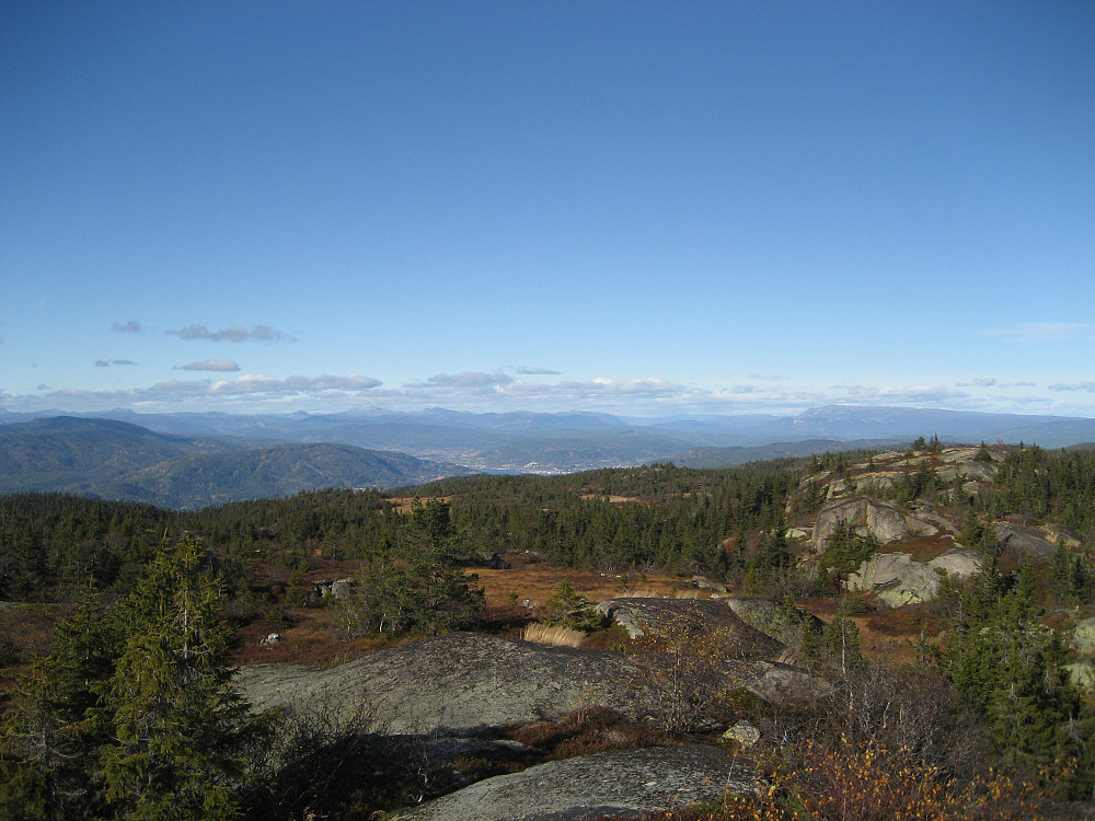 Utsikt mot Notodden fra Nare