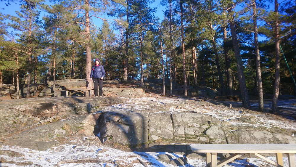 Deilig i solen på Tinnskollen