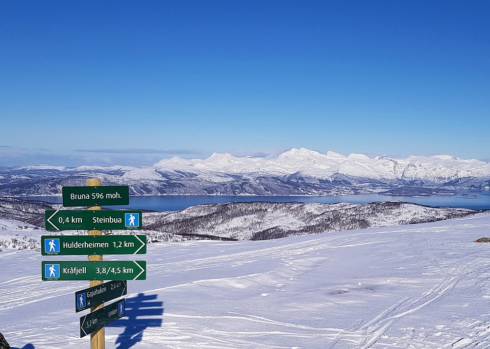 Flott løypenett på Håfjellet med god merking.