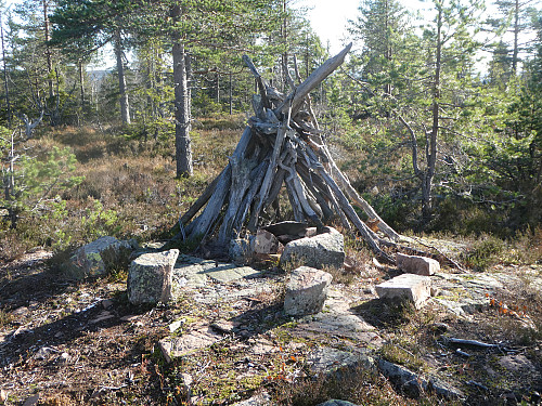 Rasteplass på toppen.