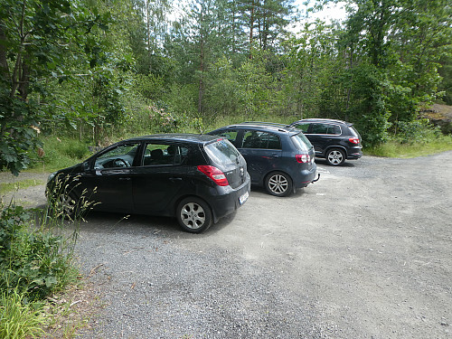 Parkering ved stistart.
