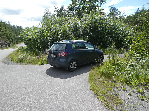 Jeg parkerte her i Sjådamveien.