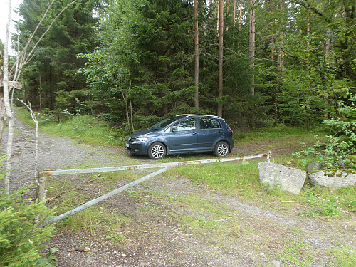 Her parkerte jeg.