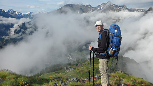 Utsikt mot Mont Blanc
