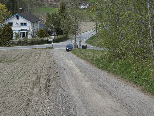 Her parkerte jeg.