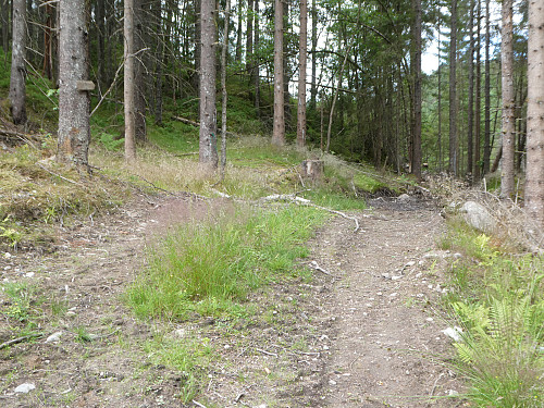 Følg skilt.