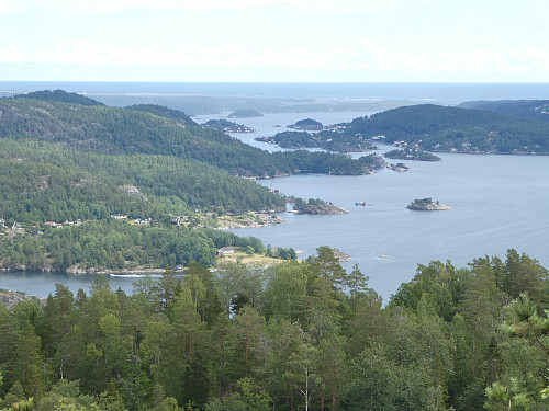 Flott utsikt fra toppen.