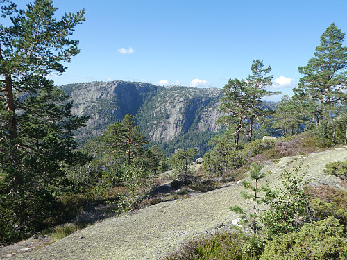 Utsikt mot Vestlifjell på vei oppover.
