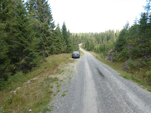 Her parkerte jeg.