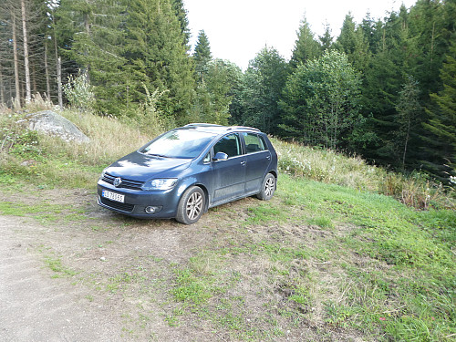Her parkerte jeg.
