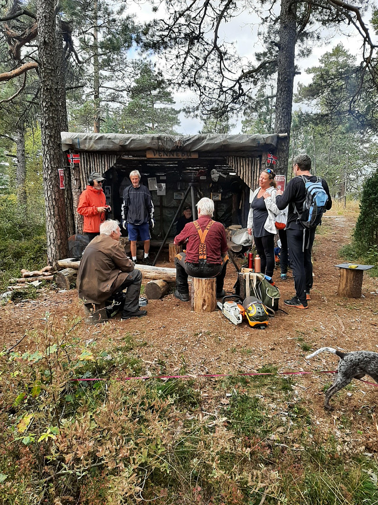 Dugnad på toppen idag