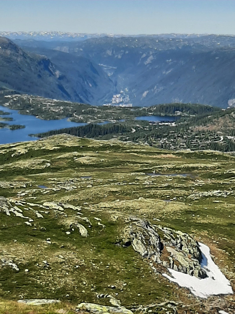 Utsikt ned mot Rjukan